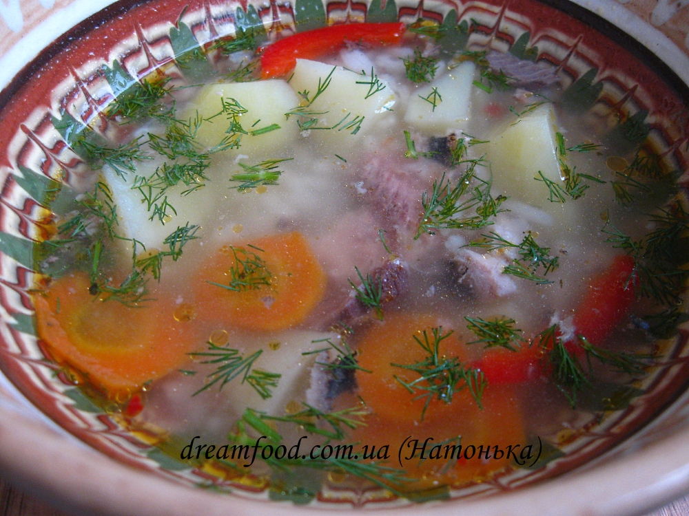 суп зі сардинами