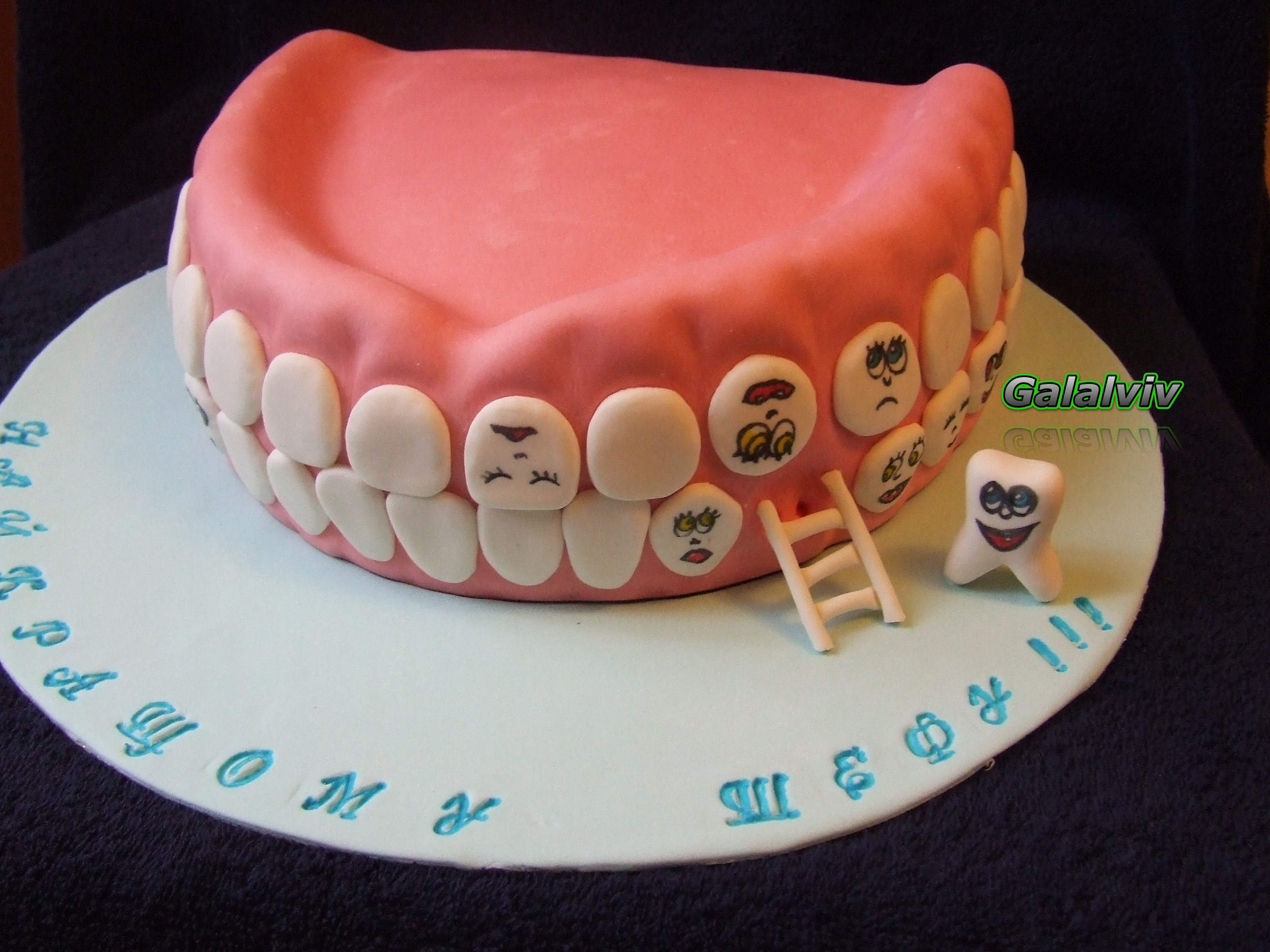 торт зубы фото
