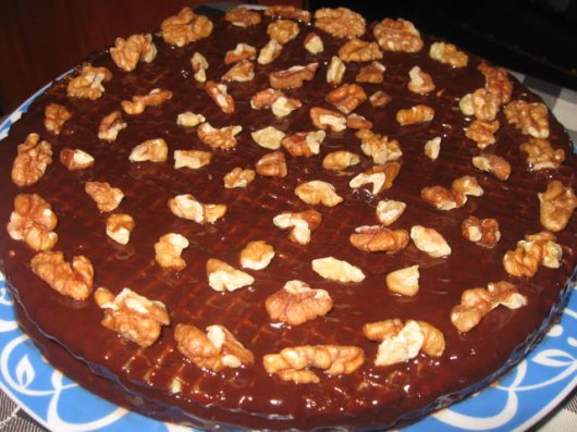 Вафельно-шоколадний торт
