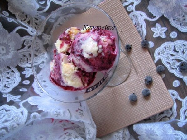 Смородиново - карамельне морозиво