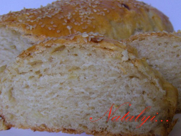 Хліб фрaнцузький з цибулею